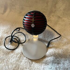 Shure MV5 Digital Condenser Microphone with Cardioid Plug-and-play Red/black EUC